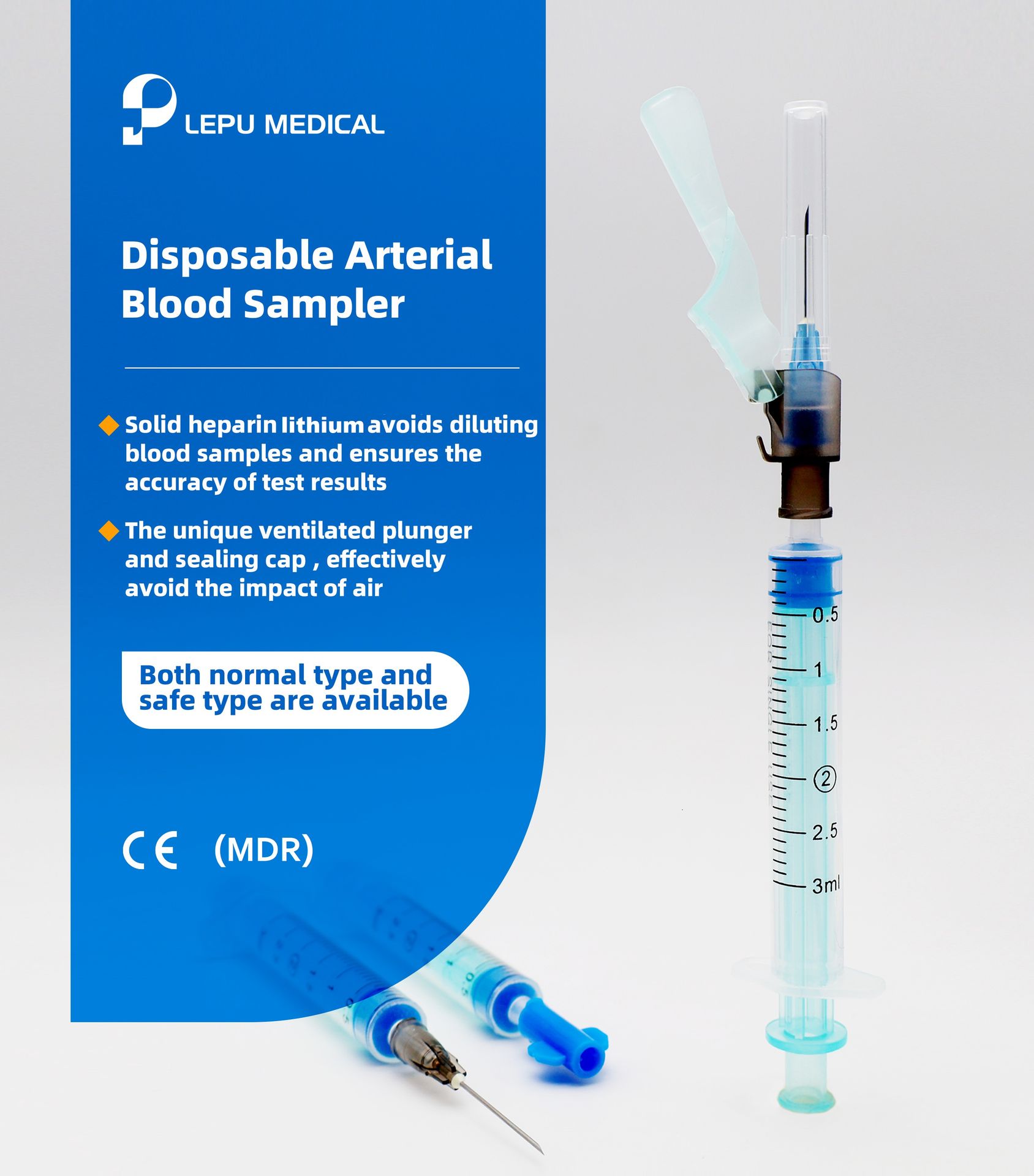 Lepu Arterial Blood Sampling Kit has successfully obtained CE Certification