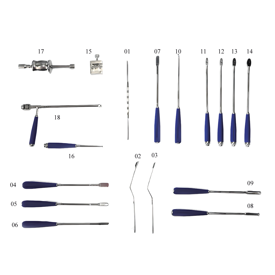 Set instrumen untuk kandang Thoracolumbar (I)