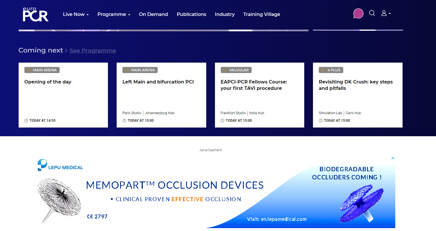 Lepu Presents Structural Heart Diseases Solutions on EuroPCR