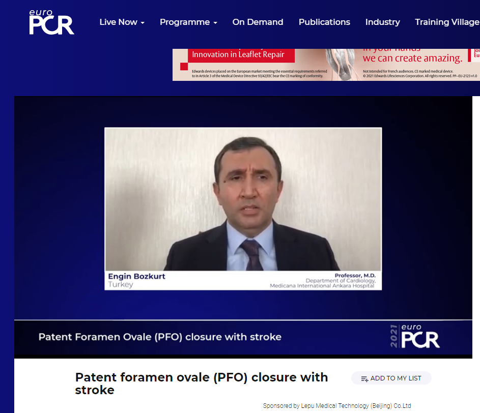 Lepu Presents Structural Heart Diseases Solutions on EuroPCR