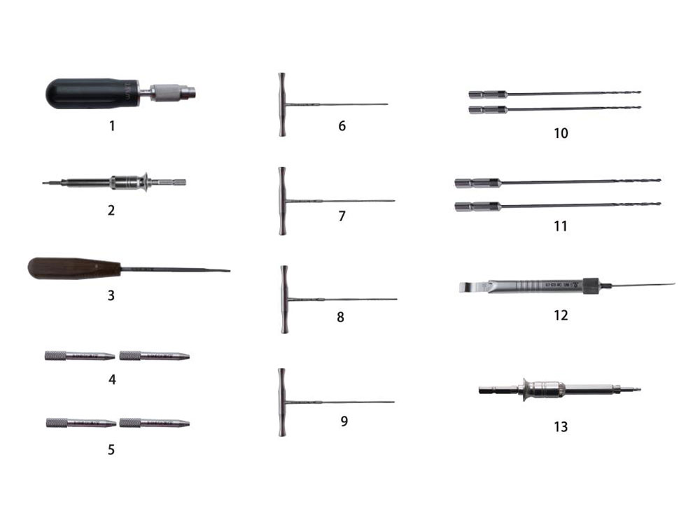 Set instrumen untuk pelat pengunci Mini 2.4/2.7