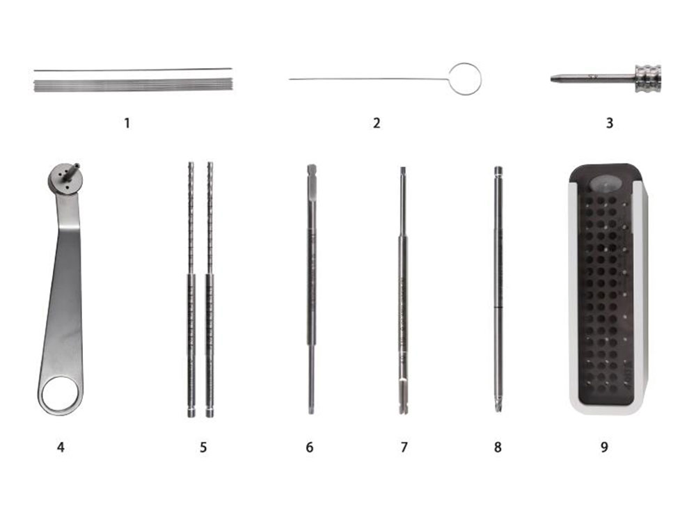 Set instrumen untuk sistem sekrup kompresi canulated (Screw) /3.5 sekrup