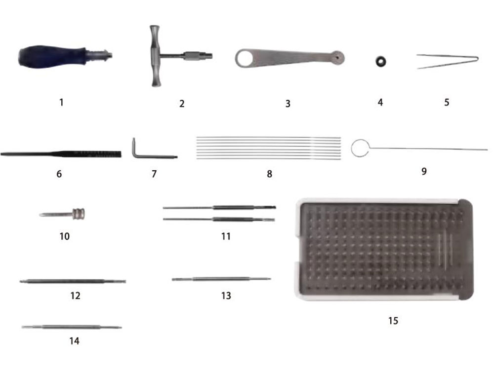 Set instrumen untuk sistem sekrup kompresi canulated (Ⅱ) /4.5 sekrup